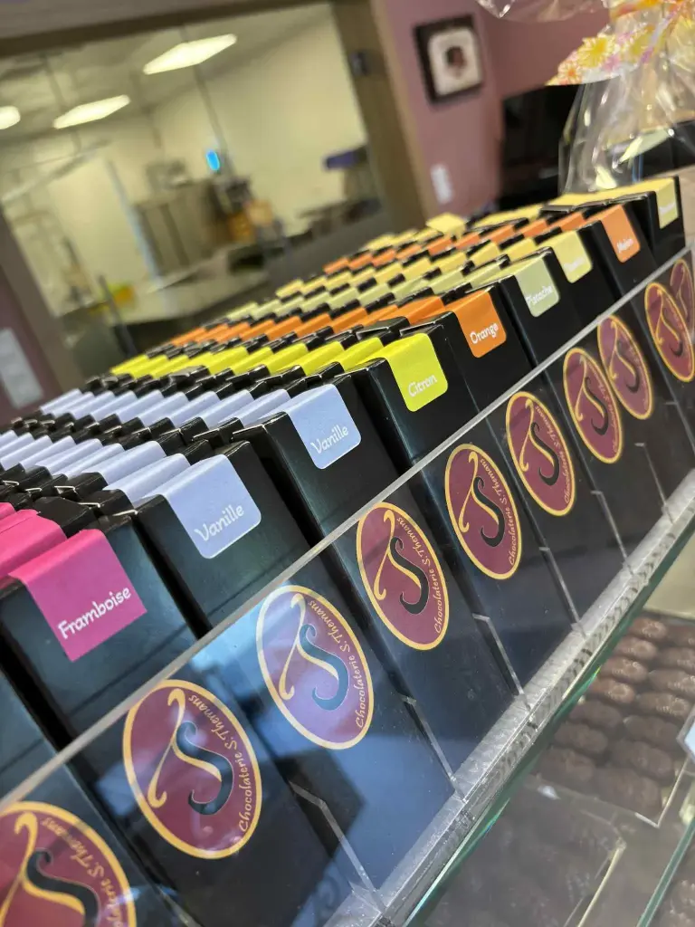 Bâton de chocolat fruité